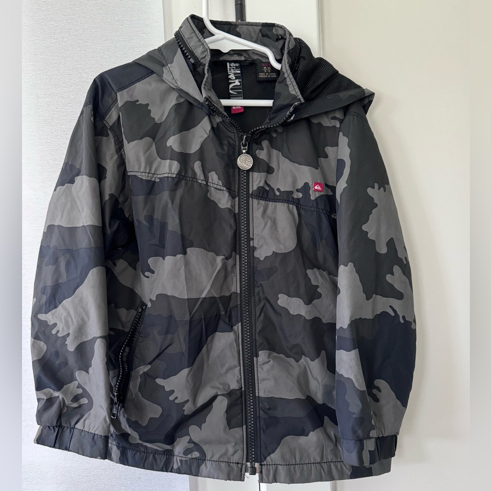 Quiksilver Boys Camo Rain Jacket